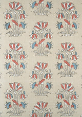 Thibaut LILY FLOWER Beige and Sunbaked Fabric