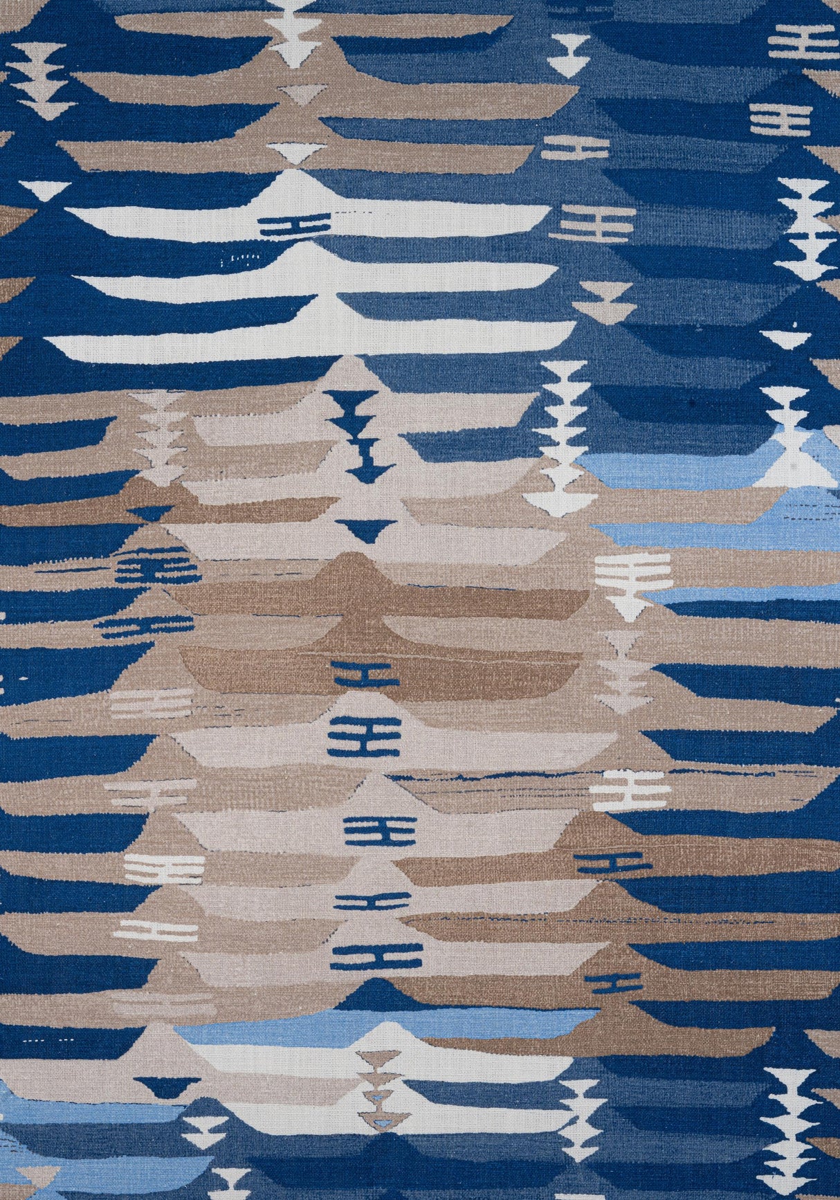 Thibaut RIO GRANDE Blue and Beige Fabric