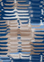 Thibaut RIO GRANDE Blue and Beige Fabric