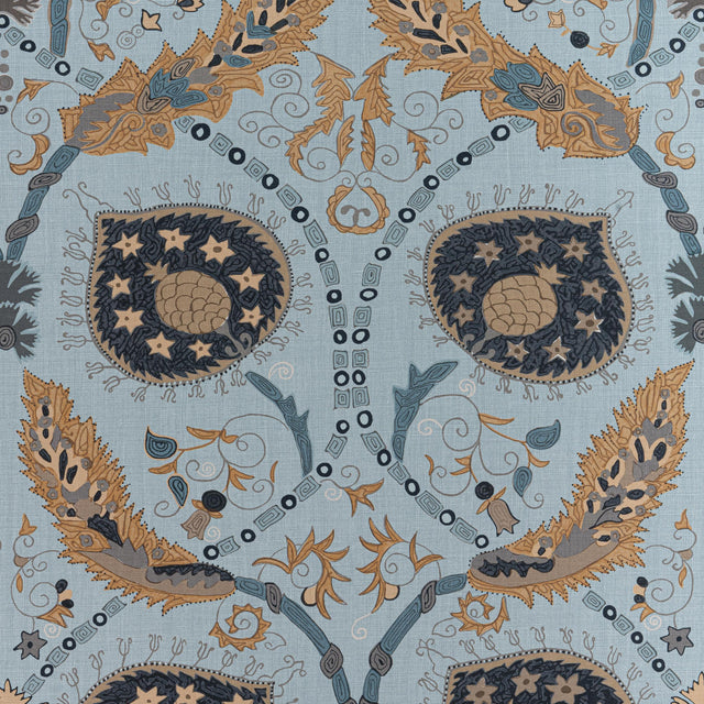 Thibaut Lewis Mineral Blue Fabric
