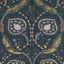 Thibaut Lewis Charcoal And Bluestone Fabric