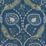Thibaut Lewis Navy And Teal Fabric