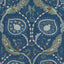 Thibaut Lewis Navy And Teal Fabric