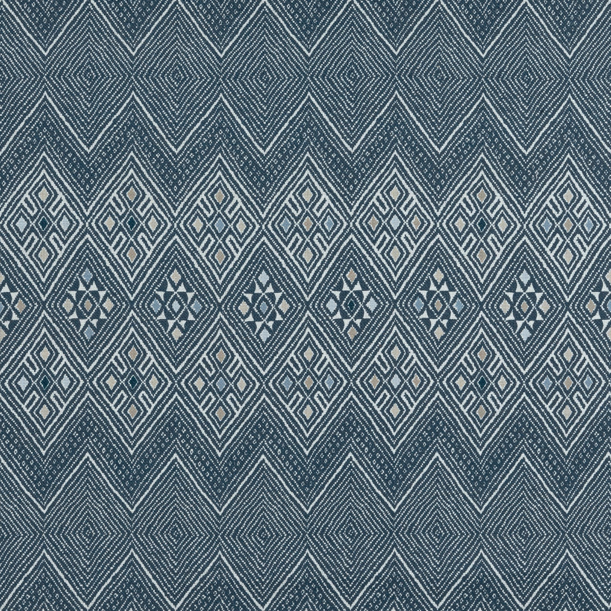 Thibaut High Plains Navy And White Fabric