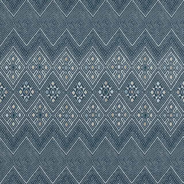 Thibaut High Plains Navy And White Fabric