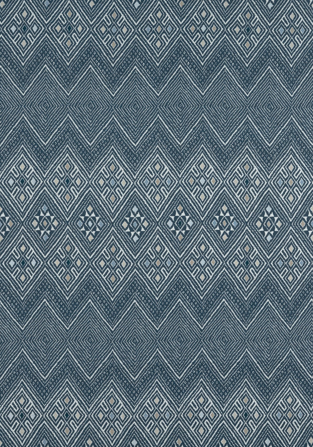 Thibaut HIGH PLAINS Navy and White Fabric