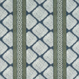 Thibaut Austin Bluestone And Green Fabric