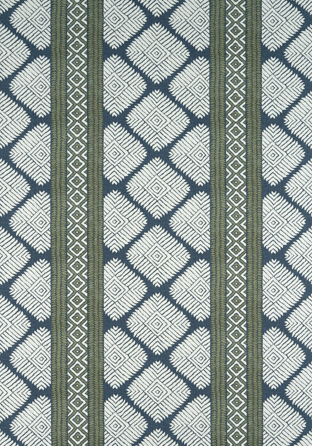 Thibaut AUSTIN Bluestone and Green Fabric