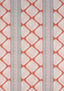Thibaut AUSTIN Coral and Spa Blue Fabric