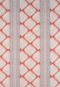 Thibaut AUSTIN Coral and Spa Blue Fabric