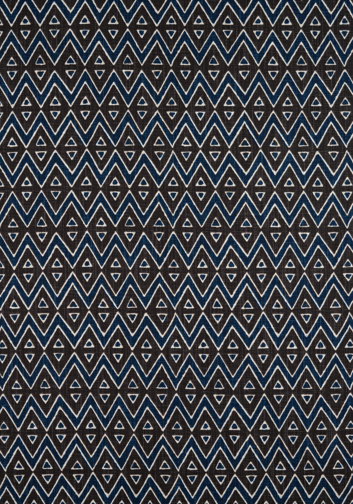 Thibaut TIBURON Brown and Navy Fabric