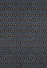 Thibaut TIBURON Brown and Navy Fabric