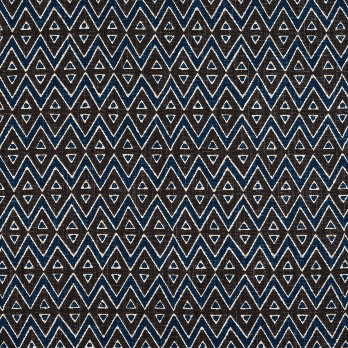 Thibaut Tiburon Brown And Navy Fabric