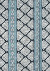 Thibaut AUSTIN Black and Mineral Blue Fabric