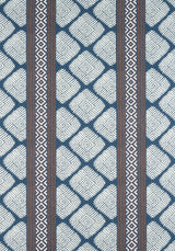 Thibaut AUSTIN Brown and Navy Fabric