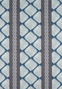 Thibaut AUSTIN Brown and Navy Fabric
