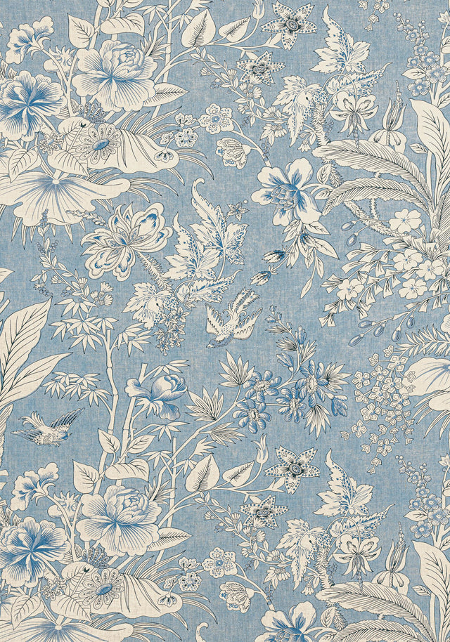 Thibaut ROSALIND Blue Fabric