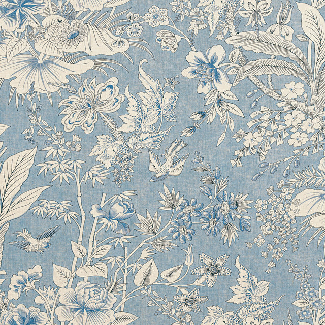 Thibaut Rosalind Blue Fabric