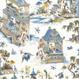 Thibaut Grand Palace Blue And Green Fabric