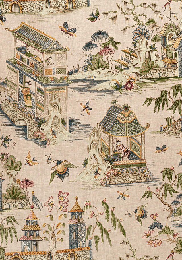 Thibaut GRAND PALACE Blush Fabric