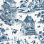 Thibaut Grand Palace Blue And White Fabric