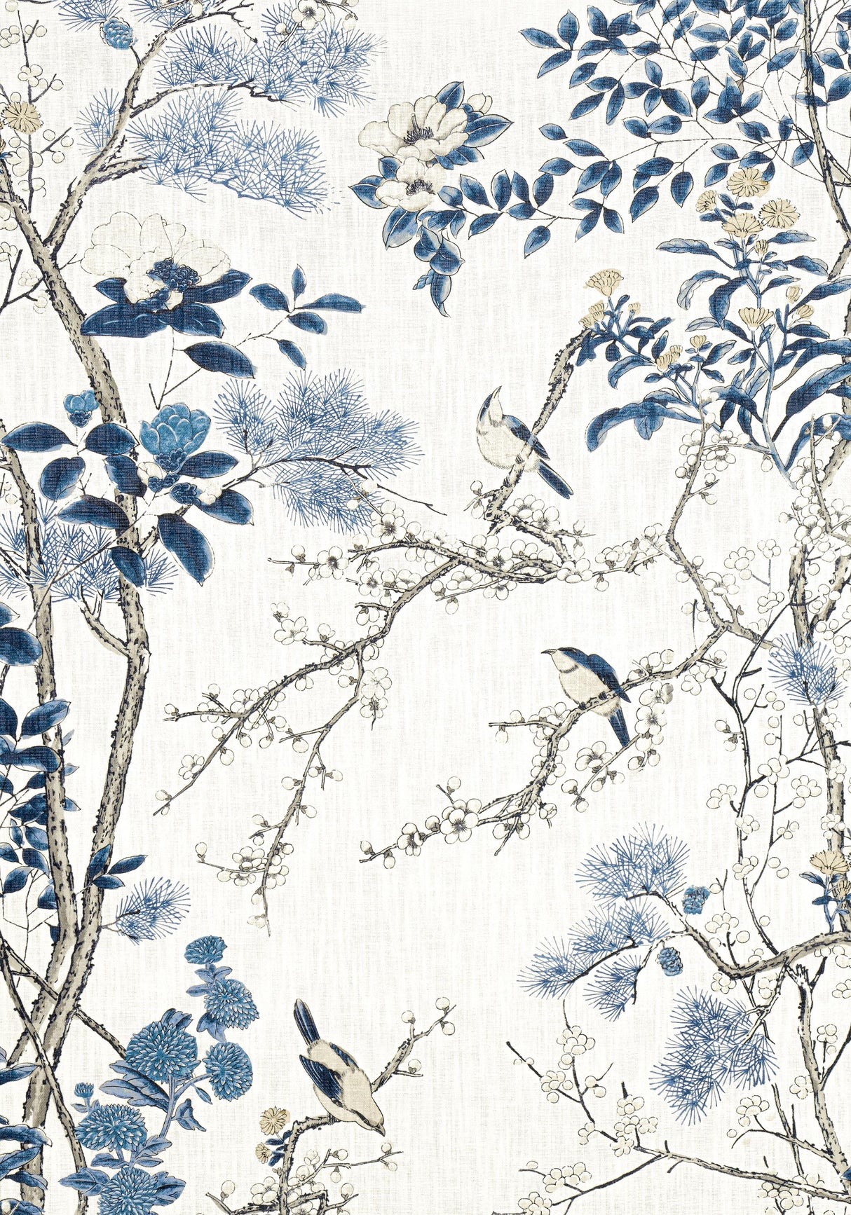 Thibaut KATSURA Blue and White Fabric