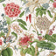 Thibaut Hill Garden Coral And Green Fabric