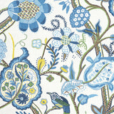 Thibaut Windsor Blue And Yellow Fabric