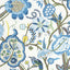 Thibaut Windsor Blue And Yellow Fabric