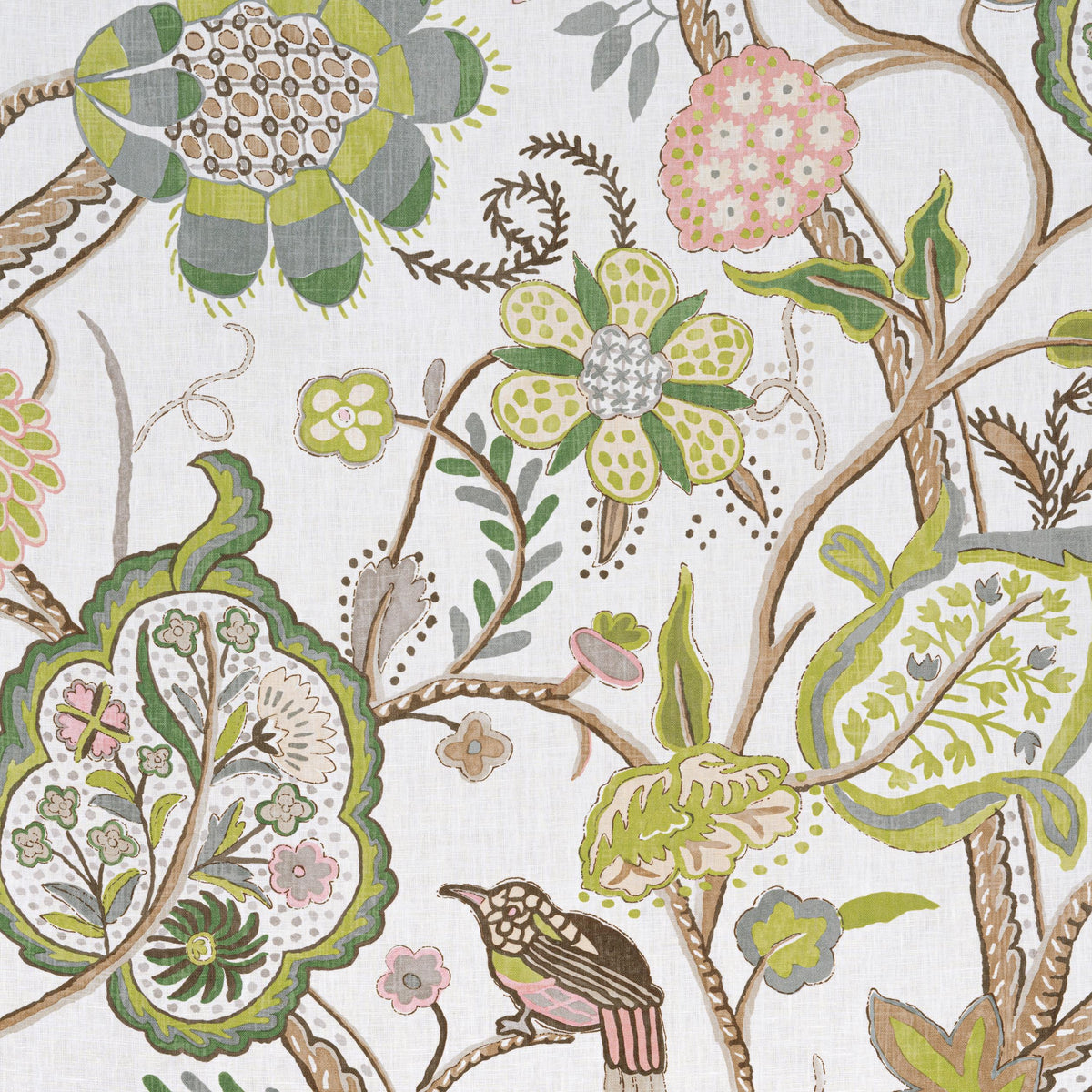 Thibaut Windsor Brown And Green Fabric