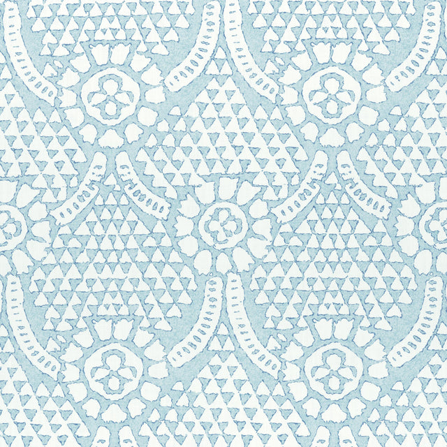 Thibaut Chamomile Spa Blue Fabric