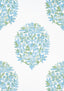 Thibaut RIDGEFIELD Green and Spa Blue Fabric