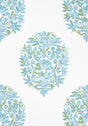 Thibaut RIDGEFIELD Green and Spa Blue Fabric