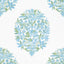 Thibaut Ridgefield Green And Spa Blue Fabric