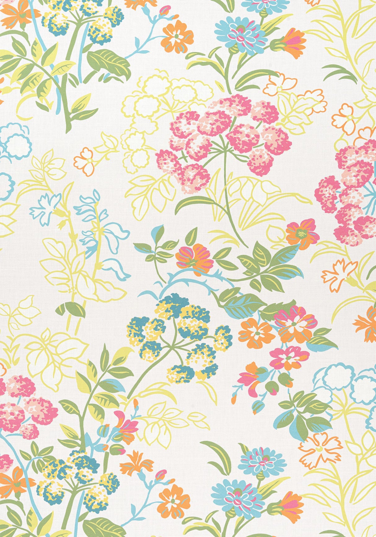 Thibaut SPRING GARDEN Cream Fabric