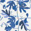 Thibaut Matisse Leaf Blue And White Fabric