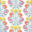 Thibaut TYBEE TREE Coral and Yellow Fabric