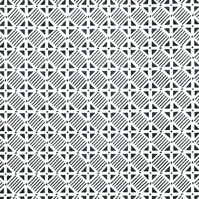 Thibaut Plaza Black Fabric