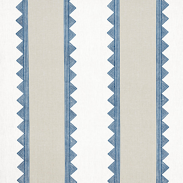 Thibaut Kismet Stripe Navy Fabric