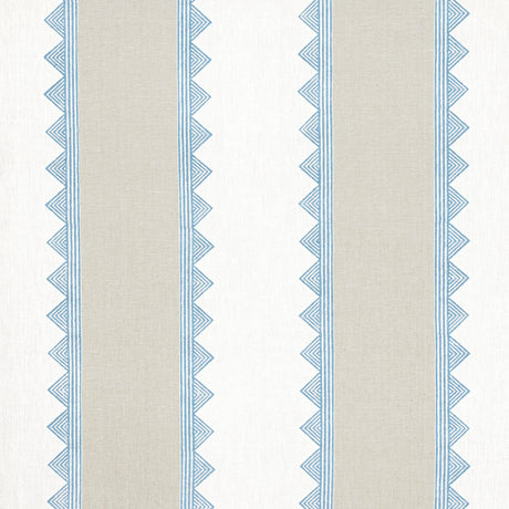 Thibaut KISMET STRIPE French Blue Fabric