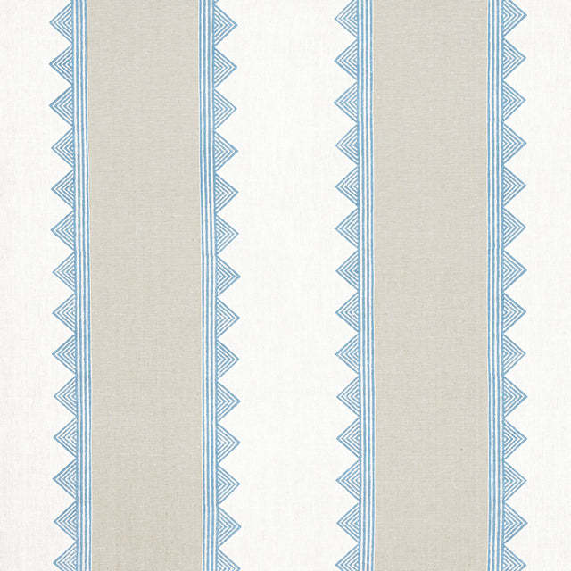 Thibaut KISMET STRIPE French Blue Fabric