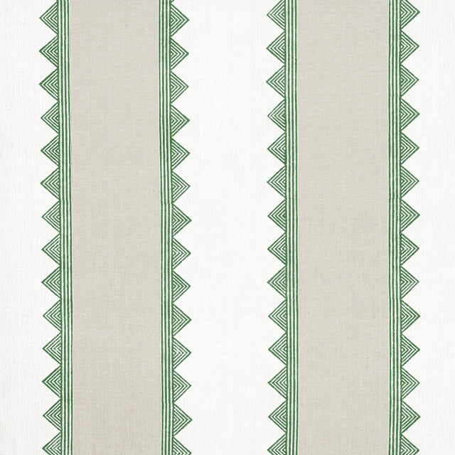 Thibaut Kismet Stripe Green Fabric