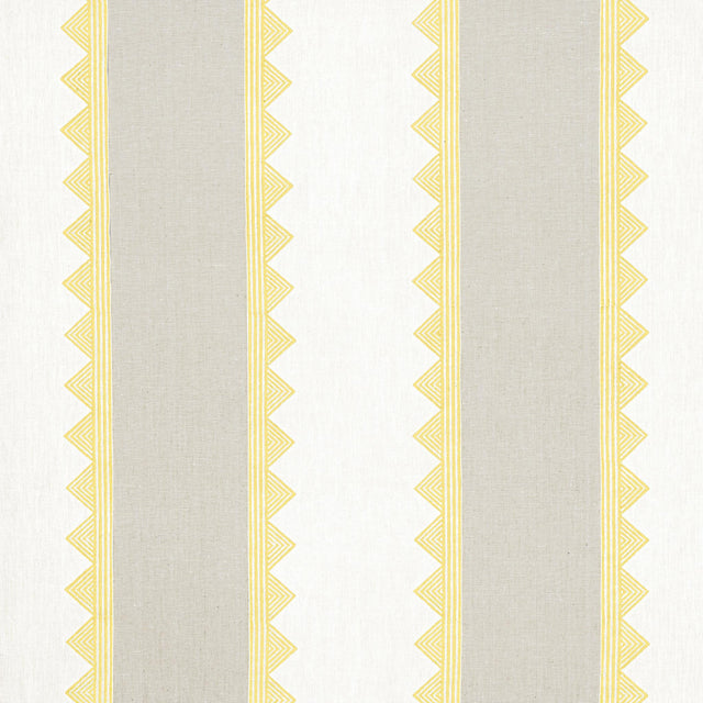 Thibaut KISMET STRIPE Yellow Fabric
