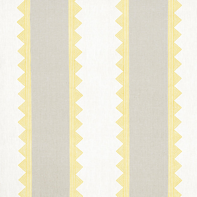 Thibaut Kismet Stripe Yellow Fabric
