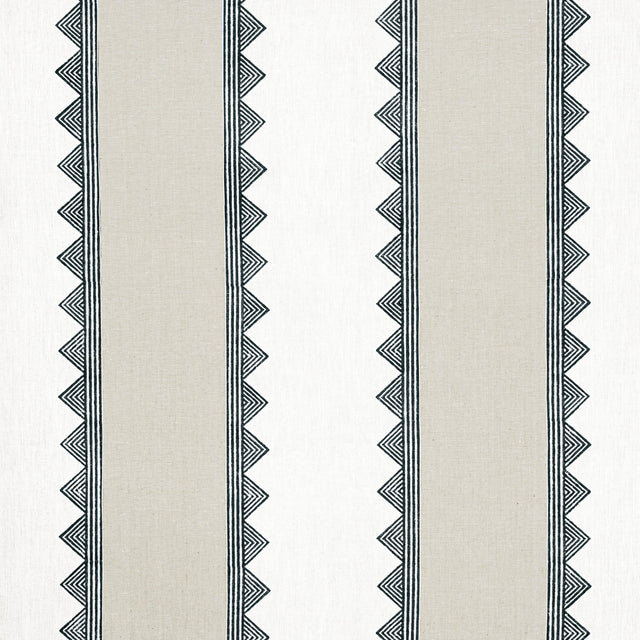 Thibaut KISMET STRIPE Black Fabric