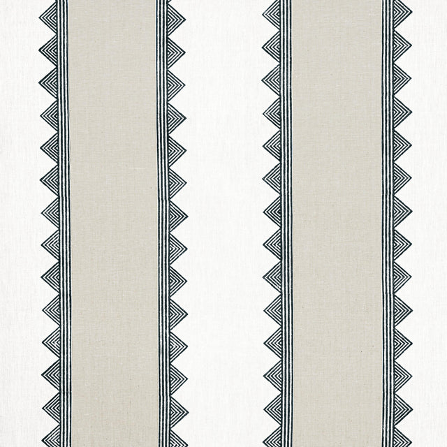 Thibaut Kismet Stripe Black Fabric