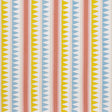 Thibaut LOMITA STRIPE Coral and Yellow Fabric