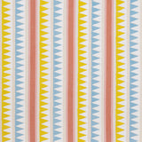 Thibaut Lomita Stripe Coral And Yellow Fabric