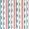 Thibaut Lomita Stripe French Blue And Coral Fabric