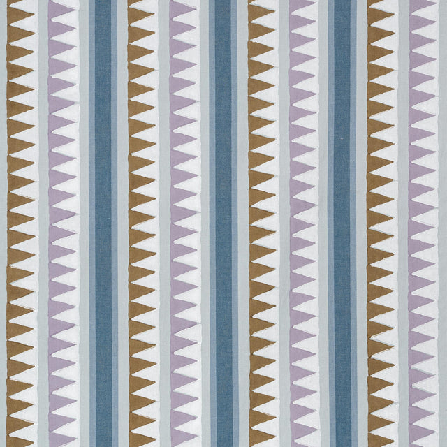 Thibaut LOMITA STRIPE Lavender and Blue Fabric